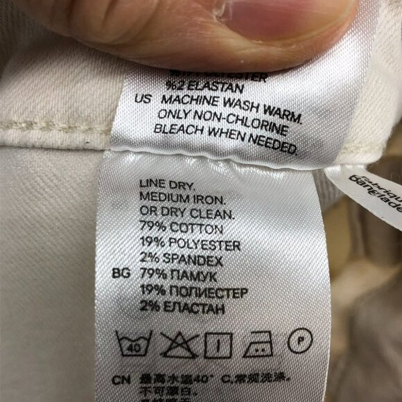 H&M Label  Of Graded Goods LOGG beige Skinny Jeans size 14 - Picture 13 of 16